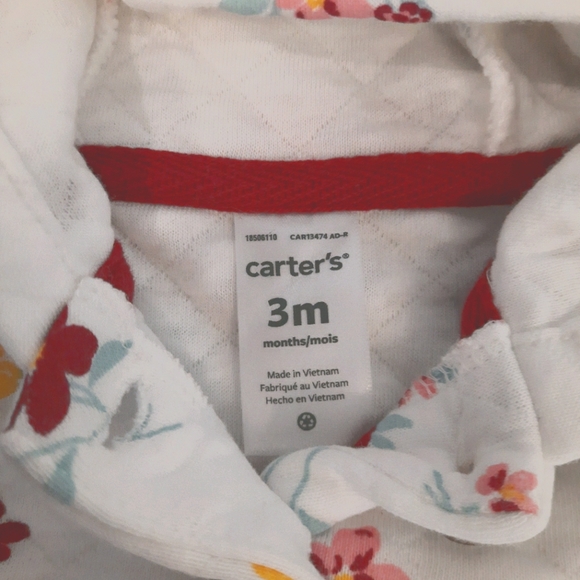 Lightweight Floral Quilted Jacket and Terry Sweate - Picture 2 of 4